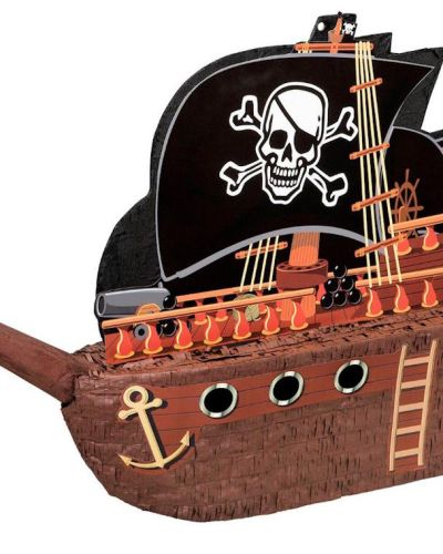 Jolly Roger Pirate Ship Pinata