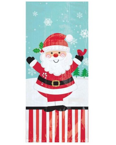 Jolly Santa Large Cello Treat Bags 20pk