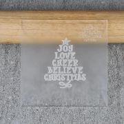 Joy Love Cheer Debosser