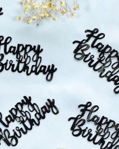 Jumbo Confetti – Happy Birthday Black
