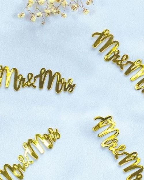 Jumbo Confetti – Mr & Mrs Gold