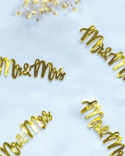 Jumbo Confetti – Mr & Mrs Gold
