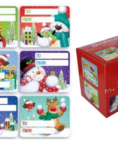 Christmas Jumbo Gift Labels 60pk Kids