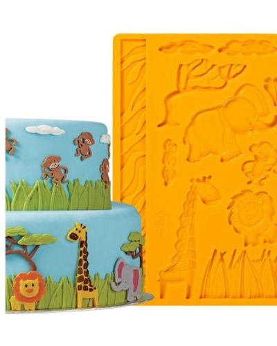 Wilton Silicone Fondant Mould – Jungle Animals