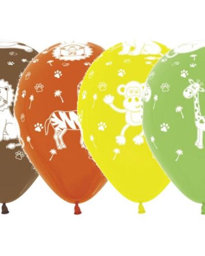 Jungle Animals Balloons 12pk