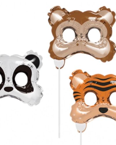Animal Masks Balloon Photo Props 3pk