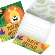 Jungle Safari Invitations 8pk