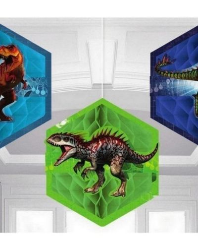 Jurassic World Honeycomb Decorations
