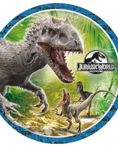 Edible Icing Image – Jurassic World Round