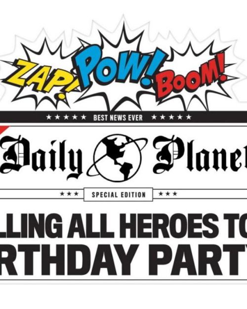 Justice League Deluxe Invitations 8pk