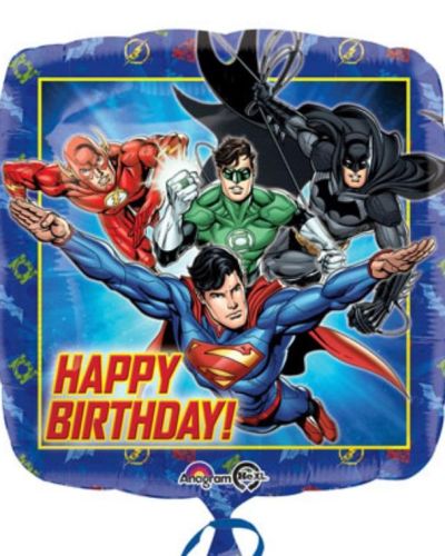 Justice League Foil Balloon – Happy Birthday