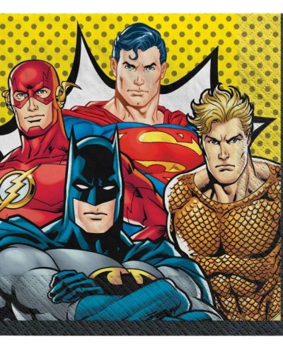 Justice League Lunch Napkins 16pk