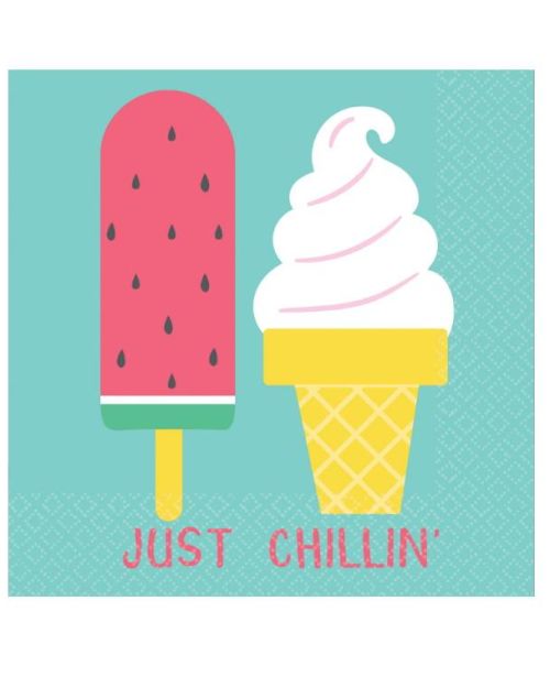 Just Chillin Beverage Napkins 16pk