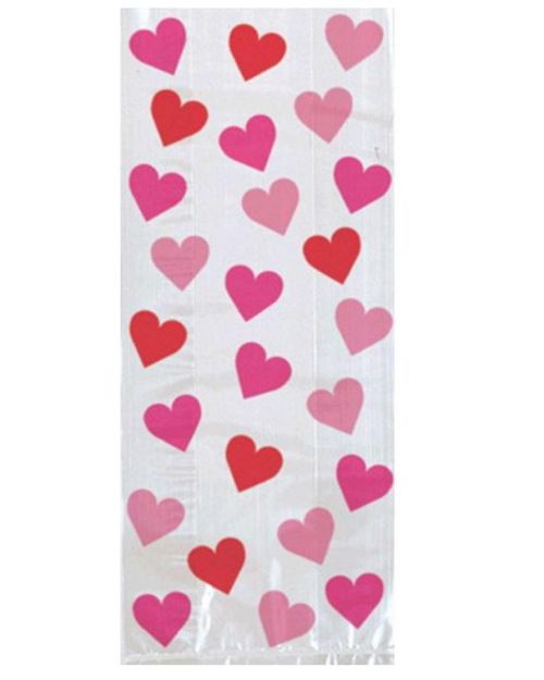 Key To Your Heart Cello Treat Bags 20pk