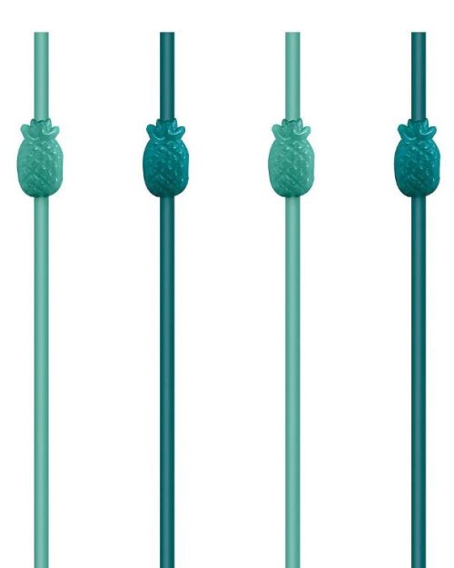 Key West Pineapple Reusable Straws 10pk