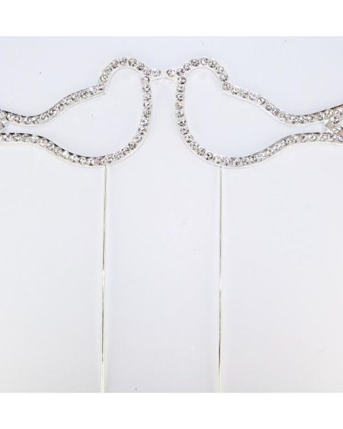 Diamante Topper – Kissing Doves
