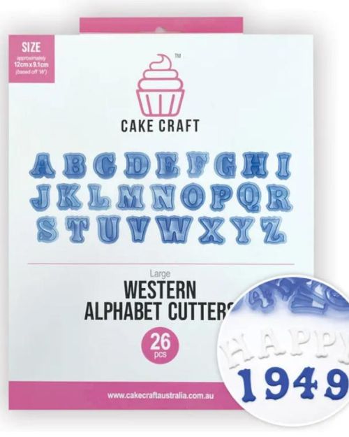 Large Alphabet Cutter Set – Western