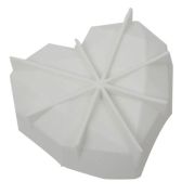 Large Geo Heart Silicone Mould