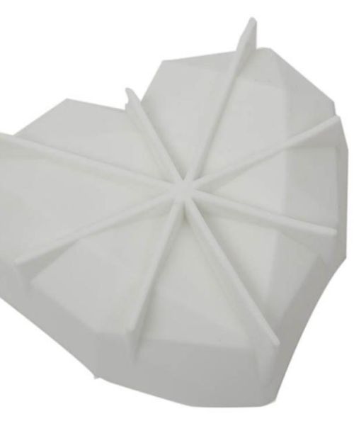 Large Geo Heart Silicone Mould