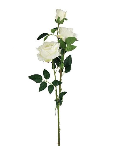 Large Rose Spray – White