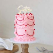 Sixteen Layered Cake Topper – Gold/Clear