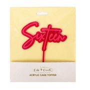 Sixteen Layered Cake Topper – Hot Pink / Pink