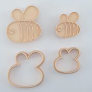 Little Biskut Bees 2pk Cutter Set