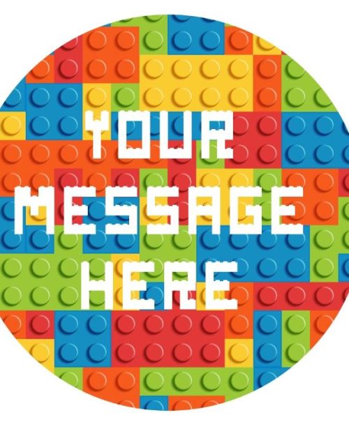 Edible Icing Image – Bricks Round