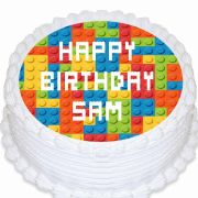 Edible Icing Image – Bricks Round