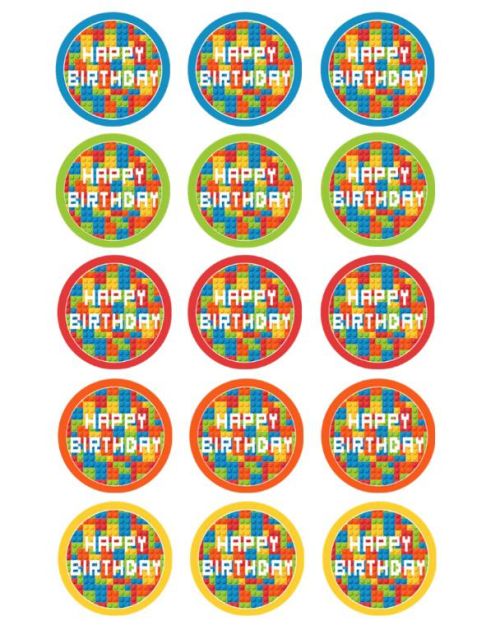 Edible Icing Images – Block Party Cupcakes