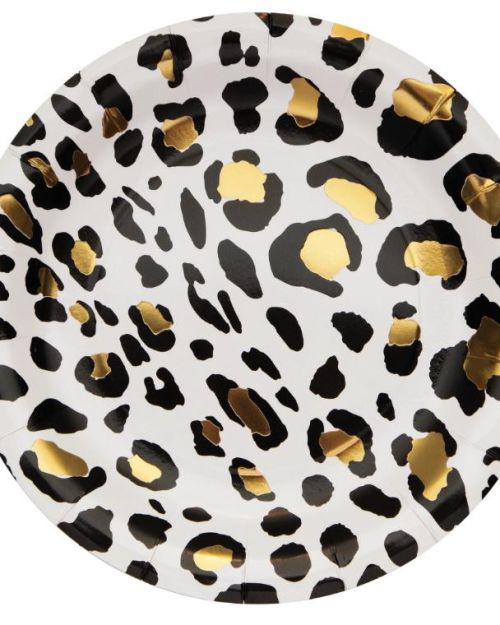 Leopard Print Dinner Plates 8pk