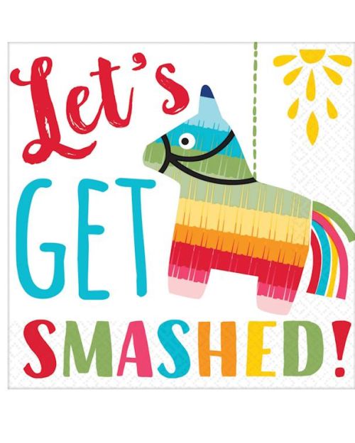 Fiesta Let’s Get Smashed Beverage Napkins 16pk