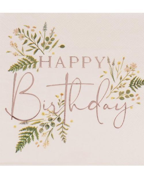 Let’s ParTea Happy Birthday Napkins 16pk