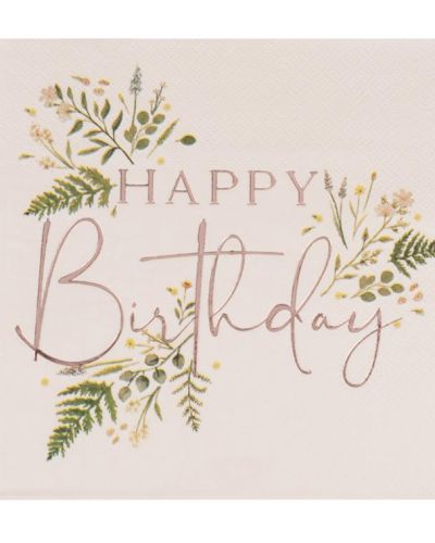 Let’s ParTea Happy Birthday Napkins 16pk