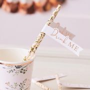 Let’s ParTea Floral Straws 20pk