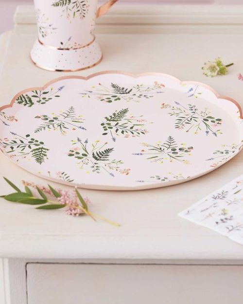 Let’s ParTea Floral Plates 8pk