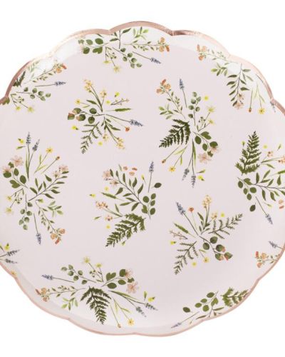 Let’s ParTea Floral Plates 8pk