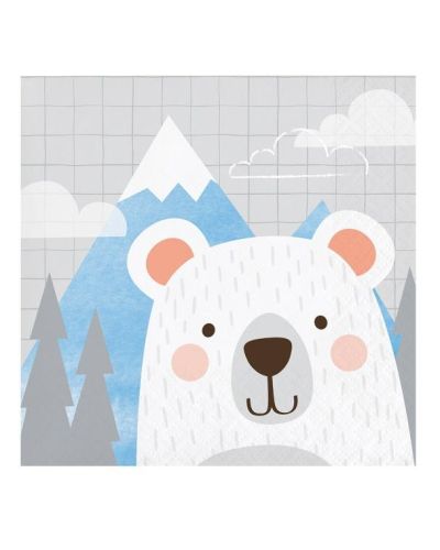 Lil Bear Mountain Beverage Napkins 16pk