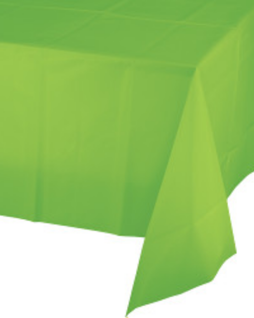 Lime Green Plastic Table Cloth