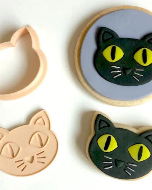 Little Biskut Black Cat Stamp & Cutter Set