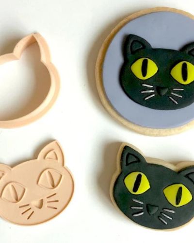 Little Biskut Black Cat Stamp & Cutter Set