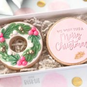 Little Biskut Christmas Wreath Cutter & Embosser Set