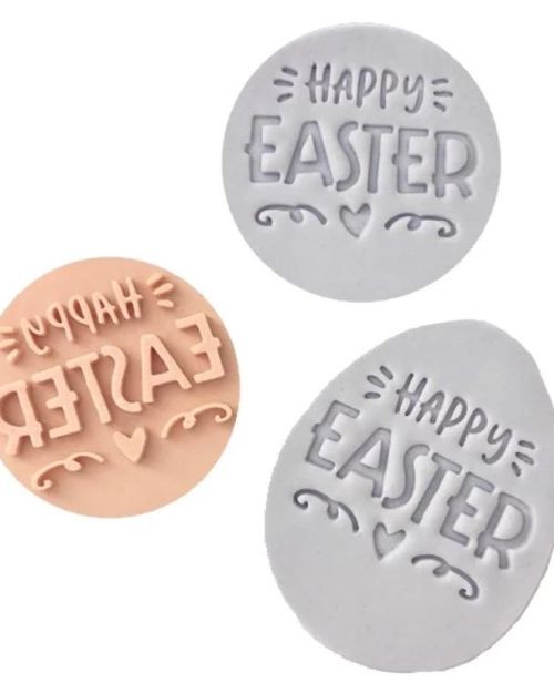 Little Biskut Happy Easter Love Embosser