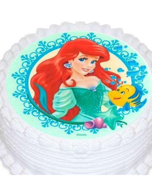 Edible Icing Image – Little Mermaid Round