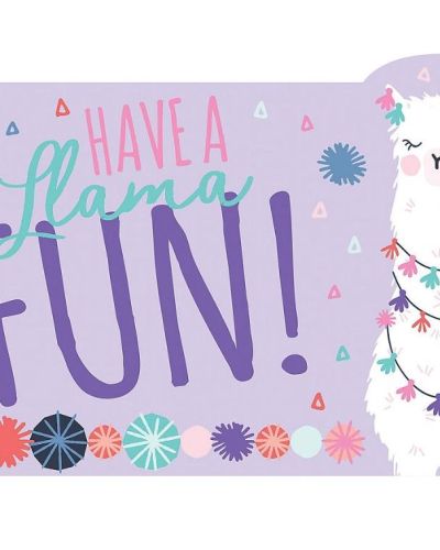 Llama Fun Invitations 8pk