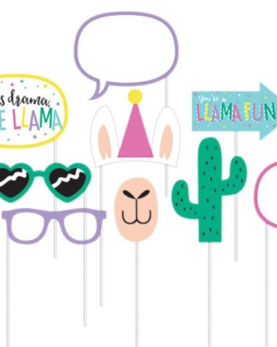 Llama Party Photo Booth Props