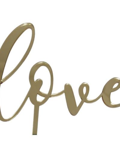 Gold Love Cake Topper