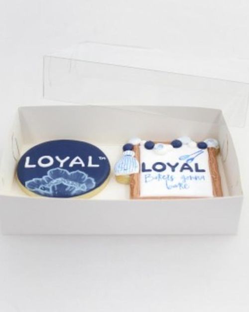LOYAL Clear Lid 2 Biscuit Box