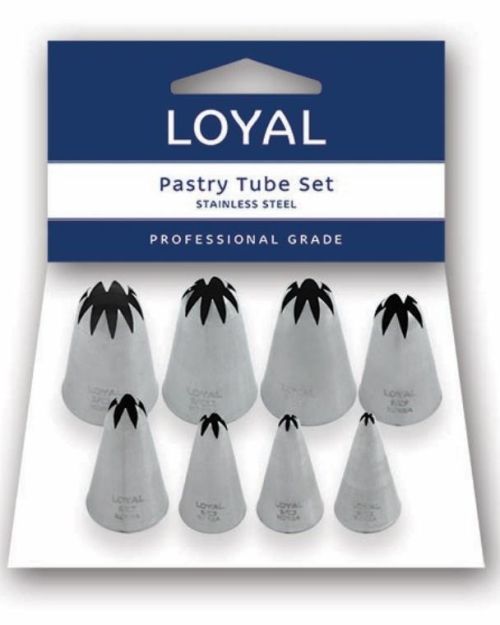 Loyal Closed Star Piping Tip Set 8pk