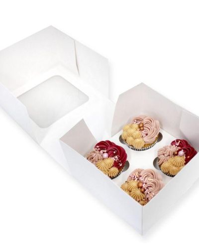 Loyal Cupcake Box 4in 4-Hole